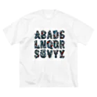 ajones-usaのアルファベットデザイン Big T-Shirt