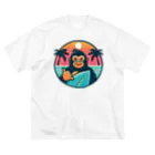 Omiya_ JAP_038のRCW_Gorilla_Californiasurf ビッグシルエットTシャツ