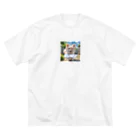 tagamiya7の可愛く別れを告げるポメチワ Big T-Shirt