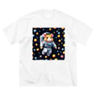 yakinori2525の宇宙ハムスター　ハミー ビッグシルエットTシャツ