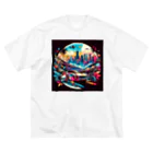 Overdrive Oasis-オーバードライブオアシス-のネオン・ナイトレース ビッグシルエットTシャツ