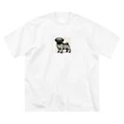 鼻ぺちゃ犬と和猫の美毛並み パグ Big T-Shirt