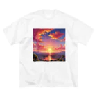 ikeikeikedaの街を照らす夕陽（景色シリーズ） Big T-Shirt