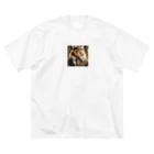 だんのんの猫王国の王様 ビッグシルエットTシャツ