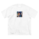 sion1010のひとりで演奏する、夢いっぱいの女の子♪ ビッグシルエットTシャツ