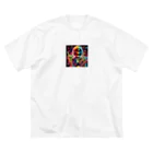 Happy Human のロック髑髏 Big T-Shirt