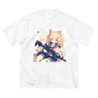 AQUAMETAVERSEの星屑の誓い、勇気の歌 Marsa ビッグシルエットTシャツ