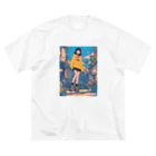 Kazuya Satoの昭和テイストカラフルPOPガーリー Big T-Shirt