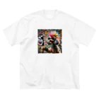 SHOGO_0213のロック犬 ビッグシルエットTシャツ