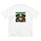 chaochao0701の浮世絵風サムライ"Ukiyo-e Style Samurai""浮世绘风格的武士" Big T-Shirt