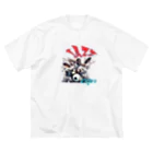 Sachi0625のビート・ブラスト・ドラマー ビッグシルエットTシャツ