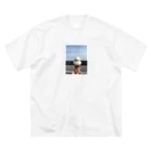 tksのもうすぐ夏だよアイスくん ビッグシルエットTシャツ