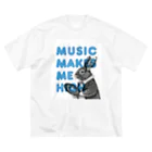 RainbowFam PlusのMusic Makes Me High Big T-Shirt