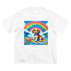 キューピットのアロハワンコ ビッグシルエットTシャツ