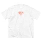 フクモトエミのねこさけ / しぶかわ / うしろプリント ビッグシルエットTシャツ