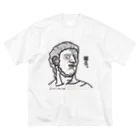 B-catのだじゃれ偉人シリーズ「皇帝ネロ」 ビッグシルエットTシャツ