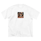 hanako_nono21のバッグに入った犬 ビッグシルエットTシャツ