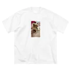 Yukaの絵と実家の犬🐕のチワワの小夏ちゃん ビッグシルエットTシャツ