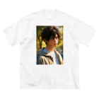 にこにこイケメンファクトリーの君島 遼 （きみしま りょう：kimisima ryou）『リョウのスター・ストライク・コレクション』 ビッグシルエットTシャツ