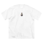 Pixel Art Goodsのgirl（pixel art） ビッグシルエットTシャツ