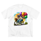 wonderfulのサイクリングパグ Big T-Shirt