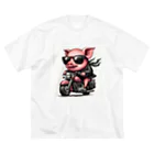 kanataのぶたライダー ビッグシルエットTシャツ