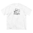 お砂糖と白い猫　creamy catのcreamy catの白猫ちゃん ビッグシルエットTシャツ