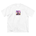 kaz_new9の未来のうさぎ戦士 ビッグシルエットTシャツ