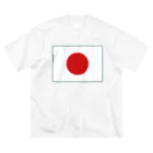 お絵かき屋さんの日本の国旗 ビッグシルエットTシャツ
