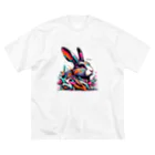 no name...のグラフティBunny ビッグシルエットTシャツ