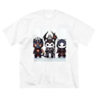 にゃんラボの魔王にゃんこと側近にゃんこ ビッグシルエットTシャツ