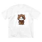 にゃんラボの修道にゃんこ ビッグシルエットTシャツ