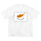 お絵かき屋さんのキプロスの国旗 ビッグシルエットTシャツ