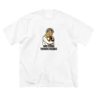 BEAM's STOREの【パパとわんこ（papa et chien)】Nous serons toujours ensemble. Big T-Shirt