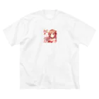 Japan-sakuraの桜の乙姫 ビッグシルエットTシャツ