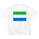 お絵かき屋さんのシエラレオネの国旗 ビッグシルエットTシャツ