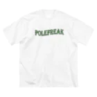 POLEFREAK.pbのpolefleakベンドロゴTシャツ ビッグシルエットTシャツ