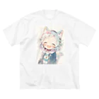 Online/Ojiyのシロミミちゃん ビッグシルエットTシャツ