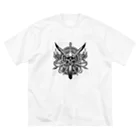 shime_savaの機械仕掛けの髑髏 ビッグシルエットTシャツ