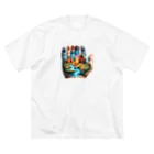 EseCAMPのキャンプ熊シリーズ Big T-Shirt