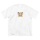 ゆうちゃんNFTいいねの耳長が可愛いフェネックちゃん32 ビッグシルエットTシャツ