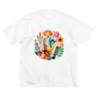 SHU CHENG LINの夏の音楽 ビッグシルエットTシャツ