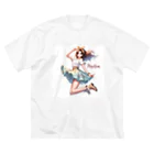 riopara0777のPOSITIVE GIRL ビッグシルエットTシャツ