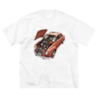 River book designのスポーティな赤い車がセンターに駐車。 Big T-Shirt