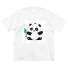 ソラノカナタのパンダ　笹 ビッグシルエットTシャツ