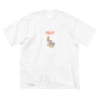 小学生アーティストrishaのすうじにわとり ビッグシルエットTシャツ