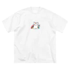 yielanggo007の虹のねこ ビッグシルエットTシャツ