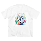 SabuAkaの華金サラリーマン ビッグシルエットTシャツ