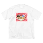 sayayanのラーメンどっぷりくん ビッグシルエットTシャツ