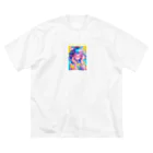 no_mi_Ke08のメガネの可愛い女の子のキャラクター Big T-Shirt